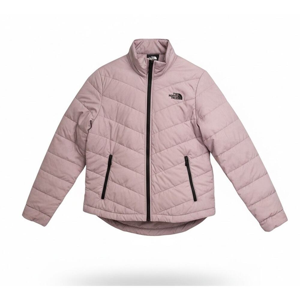 THE NORTH FACE Mid Tamburello Puffer Jacket Women Size M Ashen Purple Full Zip